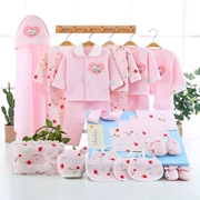 Bộ quần áo trẻ sơ sinh cotton Bộ quà tặng 0-3 tháng 6 mùa thu đông lợn năm bé chỉ gói quà tặng sơ sinh