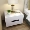 Đầu giường ngăn kéo lắp ráp đơn giản hiện đại sơn trắng hai ngăn kéo bề mặt kính của tủ bên nhận sẵn sàng giá rẻ - Buồng tủ giầy