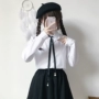 Phụ nữ mùa thu 2018 của Nhật Bản ngọt sinh viên cô gái hoang dã ngọt màu cà vạt dài tay áo sơ mi - Áo sơ mi dài tay sơ mi nữ dài tay hàn quốc
