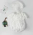 Baby jumpsuit mùa thu mới 3-6 tháng nữ bé cotton ren tay áo ngắn tay áo sơ sinh romper tam giác - Áo liền quần đồ thú cho bé Áo liền quần