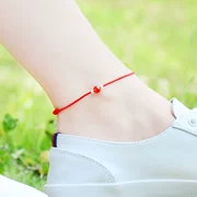 Vòng chân nữ màu đỏ mã não đỏ phiên bản Hàn Quốc của nữ sinh viên giản dị Mori 2018 mới mẫu thời trang gợi cảm bạn gái chuỗi mắt cá chân