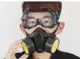 Mặt nạ phòng độc phun sơn hóa chất khí độc chống khói độc trang trí bảo vệ mặt nạ chống bụi đường hô hấp phin lọc mặt nạ phòng độc