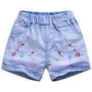 Cô gái quần short denim 2018 trẻ em mùa hè của quần 3-5-7-9-11 tuổi lớn trẻ em 13 cô gái mỏng quần trẻ em