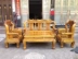 Jinsi Nanmu Warring States Sofa đầu voi 6 bộ Set 12 miếng đặc biệt Bộ bàn ghế gỗ gụ - Bộ đồ nội thất Bộ đồ nội thất