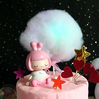 Декоративная заглушка торта -в цветных облаках, хлопчатобумажный пирог декоративные выводы украшения торта на день рождения