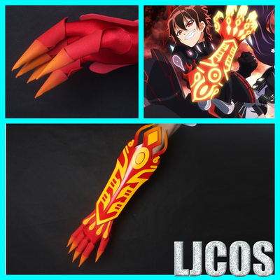 taobao agent [LJCOS] Twin Star Yinyang Master Flame Hall of the Magic Hall, the arm transformed armor COSPLAY prop