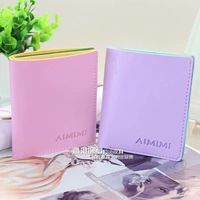 2018 màu sắc mới tương phản đoạn ngắn ladies wallet dễ thương sinh viên coin purse slim ví của phụ nữ 2 lần tiền clip ví cầm tay nam