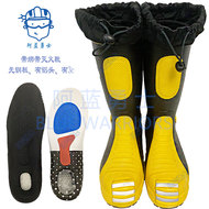 Ủng bảo hộ chữa cháy mũi thép mới của Alan Warrior chống va đập chống đâm thủng Ủng bảo hộ lao động chống axit và kiềm Ủng cao su đi mưa