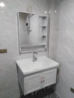 Белый 62 висячий шкаф «Стиральный бассейн для отправки смесителя