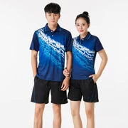 Quần áo bóng chuyền nhanh khô chính hãng phù hợp với nam và nữ ngắn tay thoáng khí hàng áo thi đấu đào tạo đồng phục đội