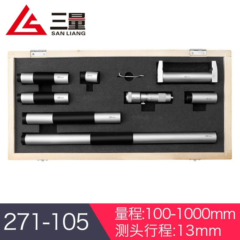 thước panme cơ Ống micromet đường kính trong ba số lượng của Nhật Bản loại 50-300 600 100mm micromet ống đường kính trong cấu tạo của panme thước panme đo ngoài Panme đo trong