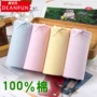 Bướm Ann Fen cotton đồ lót nữ cotton 100% cotton eo tinh khiết màu trẻ trung thoáng khí kích thước lớn cotton nhỏ phẳng góc quần lót victoria thun lạnh