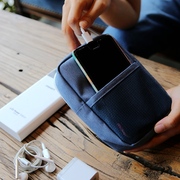 Thêu gói kỹ thuật số điện thoại di động tai nghe cáp dữ liệu hoàn thiện gói sạc túi sạc kho báu điện thoại di động lưu trữ túi