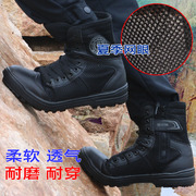 Giày ngoài trời khởi động xuyên quốc gia giày chạy đào tạo quân sự giày đen giày an ninh mùa hè lưới khởi động chiến đấu thở đào tạo giày