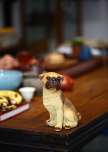 Zisha trà pet dog pet đồ trang trí chó cát màu tím trà đồ trang trí vật nuôi