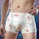Băng lụa nam đồ lót nam moder thanh niên cá tính net đỏ phim hoạt hình Nhật Bản quần dễ thương cotton - Eo cao