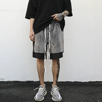 Брендовые бархатные шорты в стиле хип-хоп, скейтборд, штаны, свободный крой, на шнурках, оверсайз