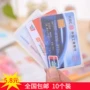 10 Gói Thẻ chống từ trong suốt Bộ ngân hàng Thẻ sinh viên Thẻ ID Thẻ bìa Thẻ truy cập Túi đựng thẻ Bus ví đựng tiền nữ nhỏ gọn
