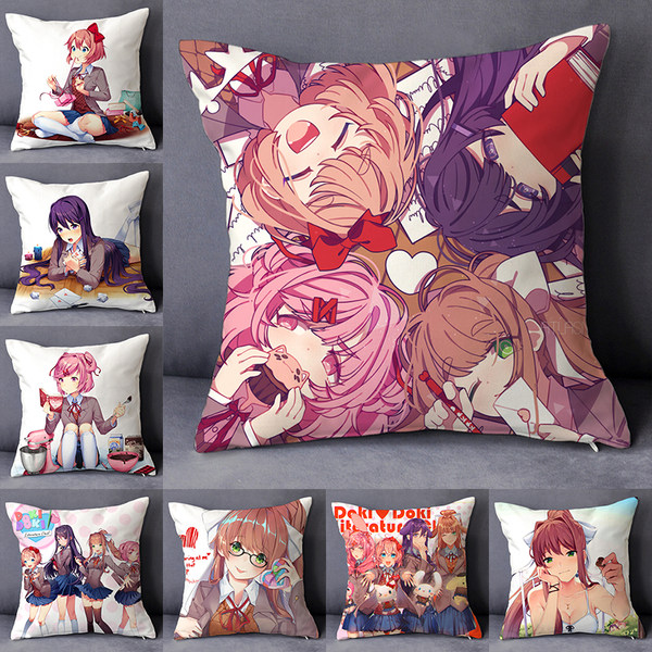 Департамент литературы Lao Hu от DDLC Heartbeat Deartive Doki Doki Demite Club! подушка головной убор подушка