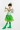 Trẻ em mới mẫu giáo hoa nhài cỏ trang phục biểu diễn cô gái xếp lá xanh sân khấu trang phục biểu diễn múa - Trang phục