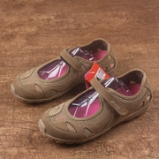 Bạo lực gia đình hiệu quả chi phí giày nữ mùa hè chống trượt thoáng khí ngoài trời giày thường da lộn giày mẹ - Khởi động ngoài trời