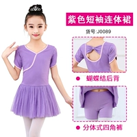 С бантиком, сиреневый, J0089, короткий рукав