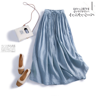 taobao agent Brand long long skirt, pleated skirt, A-line, high waist
