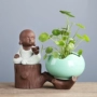 Sáng tạo nước xanh thủy canh chậu hoa tím cát bình nhỏ nhà phòng khách trang trí nhà sư nhỏ trang trí nước bảo tồn Zen mới - Vase / Bồn hoa & Kệ chậu trồng cây cảnh