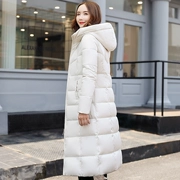Chống mùa xuống bông độn phụ nữ 2018 mùa đông áo mới trong phần dài trên đầu gối sinh viên Hàn Quốc loose độn coat