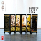 Антикварная лакирская посуда Panda шесть экранов, Большой Китай Bao Tu Home упаковывать собрание иностранных дел, отправляя иностранные подарки
