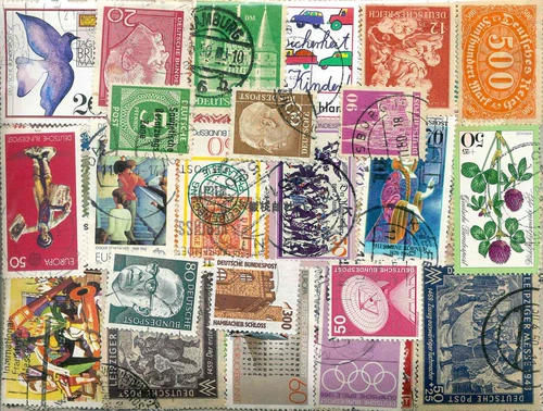 Немецкие марки 100 различных продаж веры и продажи случайная доставка наклейки на стикеры на стикерах иностранных марок материалов