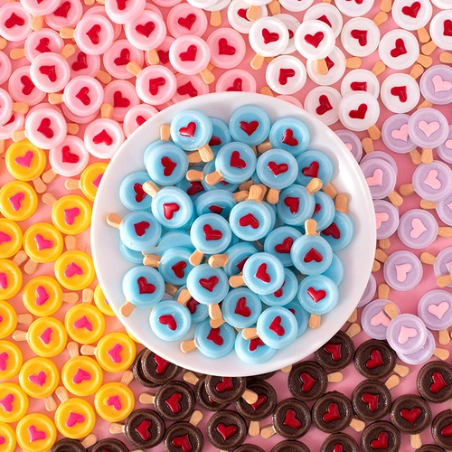 Симуляция Love Lollipop милая девушка в инс крем для ветряного крема для пластикового мобильного телефона Diy Materials