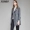 Áo khoác cashmere hai mặt nữ mới 2018 áo khoác kẻ sọc nữ len nữ phiên bản Hàn Quốc tự tu luyện trong phần dài - Áo len lót đôi áo khoác ny