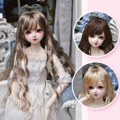 taobao agent Sala bjd doll wig super soft silk classical ponytail long curly hair Jenny 3 points 4 points 6 points MDD