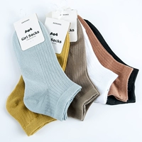 Mùa hè cotton mỏng vớ của phụ nữ cô gái cotton vớ khử mùi vớ cotton nông miệng thuyền socks đen vớ trắng phụ nữ tất cổ cao