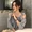 Mùa hè 2018 mới của Hàn Quốc phiên bản của lỏng hoang dã từ vai rò rỉ xương đòn áo sơ mi Hong Kong hương vị retro chic áo sơ mi nữ triều áo sơ mi kẻ