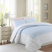 Khăn trải giường một mảnh bông được nhồi bông bốn mùa cotton Hàn Quốc điểm ren quilting là ba bộ mùa hè mát mẻ