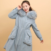 Áo khoác dạ nữ mùa đông Aotemei 2019 Vượt qua thời trang nữ Fur Fur liner - Faux Fur