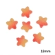 Звездный оранжевый красный 18 мм 10
