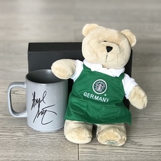 Starbucks starbucks green apron星巴克绿围裙德国无耳标特价