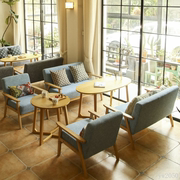 Nhà hàng ăn uống kết hợp miễn phí bàn ghế kết hợp thanh giải trí thoải mái màu sắc nội thất phòng ăn đơn giản đôi sofa - FnB Furniture