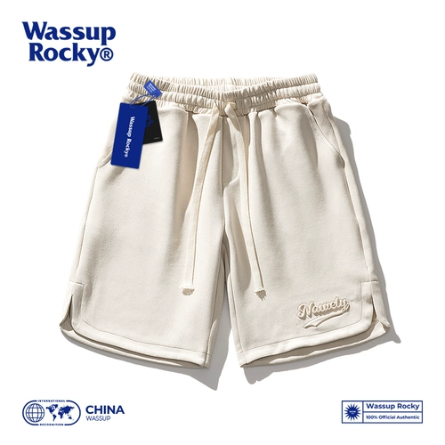 Wassup Rocky American Retro Heavy Steel Lainer Shorts Summer Summer Pare Pan Pants Male