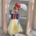 Snow White Skirt Trẻ em Dress Up Trang phục Cô gái Trang phục Biểu diễn Ngày lễ kỷ niệm Quốc khánh Biểu diễn Siêu Tây Váy công chúa - Trang phục Trang phục