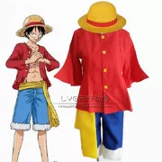 Sau hai năm quần áo piece Luffy quần áo thế hệ thứ hai Luffy quần áo trang phục cosplay quần áo cos