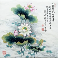 []】 Thêu thêu tự làm bộ mới bắt đầu Lotus gửi thêu thêu hướng dẫn - Bộ dụng cụ thêu tranh thêu chỉ lụa
