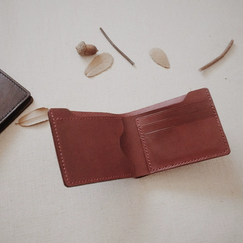 Кожаный короткий бумажник, кошелек подходит для мужчин и женщин, сумка, из натуральной кожи, делается под заказ