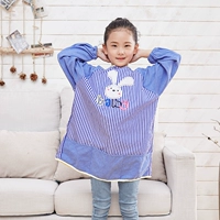 Кролик полосатый синий (двойной слой на хлопковом сундуке)