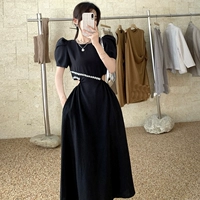 Черное дизайнерское платье, сексуальная приталенная длинная юбка, коллекция 2021, тренд сезона, подходит для подростков