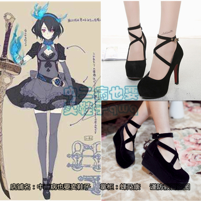 taobao agent Death Alice COS Alice Cosplay Shoes Sinoalice COS strap high -heeled shoes LO shoes