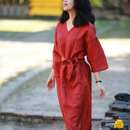Thiết kế ban đầu đổi mới Trung Quốc thủ công khâu gấp Jinma đầm váy body đẹp
